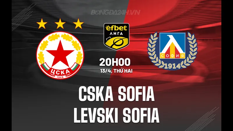 Cầu thủ CSKA Sofia và Levski Sofia tranh chấp bóng trên sân cỏ Cầu thủ CSKA Sofia và Levski Sofia tranh chấp bóng trên sân cỏ